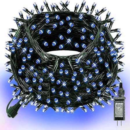 Ljusa 20 m 200 LED-julljus, julljusslingor Anslut Blå