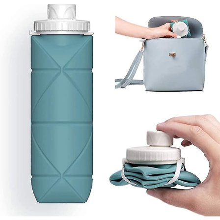 Vandflaske Silikone Foldbar Rejse Vandflaske Til Fitness Vandreture Camping Letvægts Sportsrejser