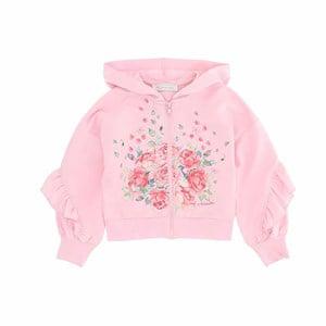 Monnalisa Pink Rose Print Hoodie 3 Years - Jumpers and knitwear - 3 years - Pink