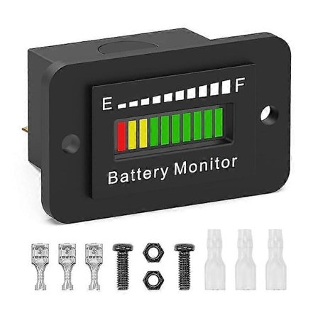 12V 24V 36V 48V 60V 72V LED Batteri Monitor Måler Batteri Brændstofmåler Indikator Lithium Ion Batteri T