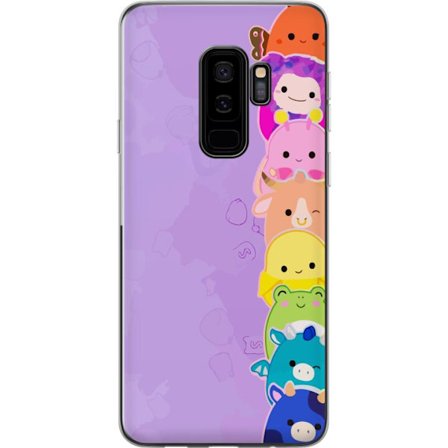 Kompatibelt Mobildeksel til Samsung Galaxy S9+ Mørk silhuett av Jesus med tornekroner mot svart bakgrunn med sterk kontrast og hvit typografi