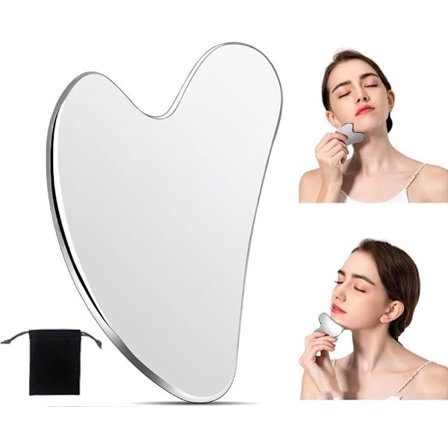 Gua Sha Sten Metal - Gua Sha Skraber Rustfrit Stål - Massageværktøj - Afslapning - Gua Sha