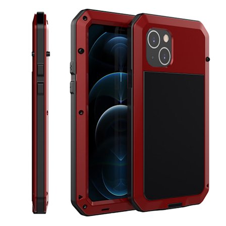 Integrerat 360-Skyddsskal i Aluminium HEAVY DUTY - iPhone 14