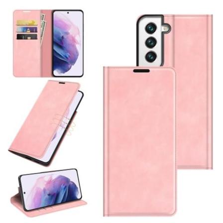 Samsung Galaxy S22 Fodral Retro Skin Touch Roséguld