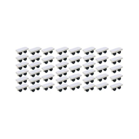 30 stk. selvklæbende hjul, rulleborde på hjul, kasser, små hjul, plastikhjul med klæb