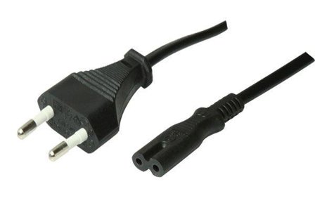 OEM Netzkabel 230V Euro-Stecker/Euro8(C7)-Buchse, 1,5m, Black,