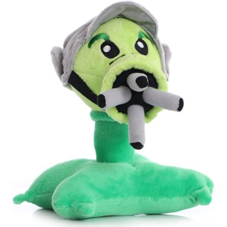 7" Ærteplanter VS Zombies Plyslegetøj PVZ Blød Fyldt Dukke Gatling Ært Legetøj Ny, Plante