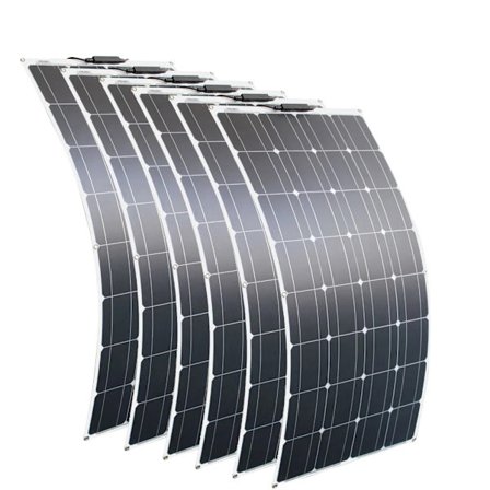 Fleksibelt solpanel 100W, Høj effektivitet 21,8%, Monokrystallinsk PET,600W Solcellepanel