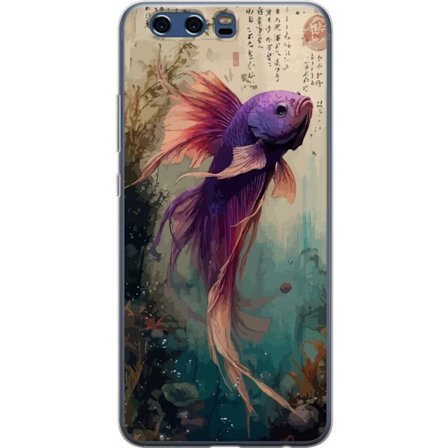 Kompatibelt Mobildeksel til Huawei P10 Asiatisk Fisk Koi Japan Akvarium