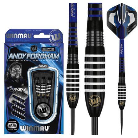 Winmau Andy Fordham Onyx Darts Steel Tip Darts 25g