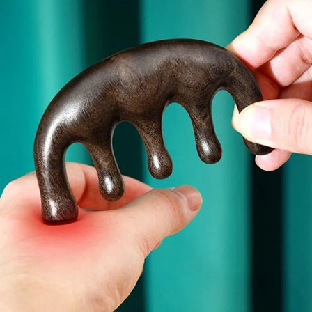 14 Perler Håndholdt Gua Sha Massagebørste Naturligt Træ Talje Ben Krop Meridian Skrabning SPA Terapi Anti Cellulite Afslapningsværktøj