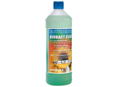 NORDEX Allrengöring Biobact Clean 1L - Lyreco - Städ och hygien - Rengöringsmedel - Allrent