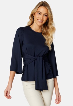 Happy Holly Petra tie top Navy Klær