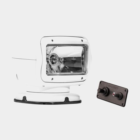 Reflektor Golight GT 2020 RadioRay, halogenowy, 12V, biały, odchylany i obrotowy, z panelem sterowania - Jachtowa