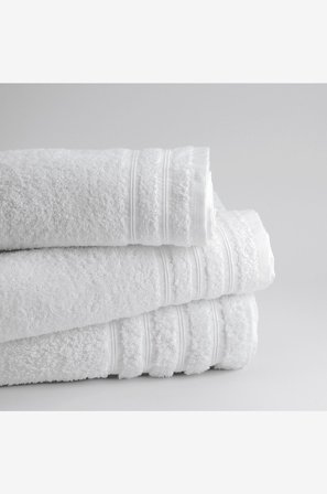 Borganäs of Sweden - Frotté Corfu 550g 2-pack - Vit - Badlakan - 100X150 - Från Homeroom