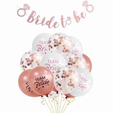 Dekorationskit för blivande brud, Bride To Be-ballonger Jga-ballonger, Bride To Be-pappersgirlang, brudduchdekorationer för kvinnor, för möhippa