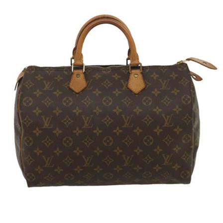 Louis Vuitton Vintage, Pre-owned Speedy 35 Monogram Handbag Bruin, Dames, Maat:ONE Size