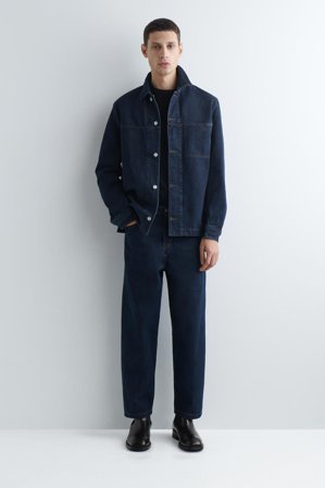 COS Men's Denim Overshirt in Blue