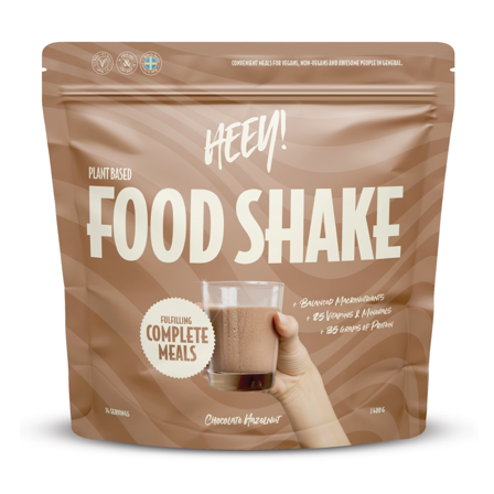 Heey! Vegansk Food Shake, Chocolate Hazelnut, 1,4 kg