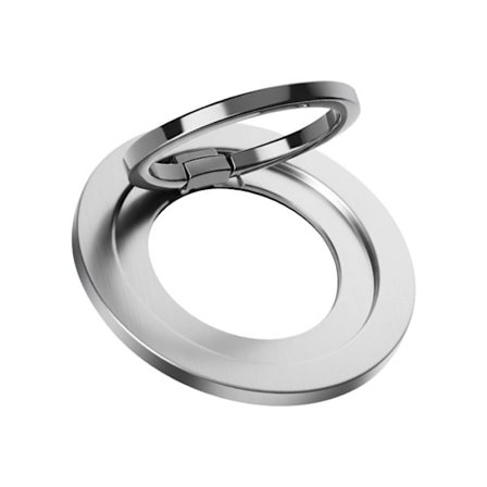 MagSafe stödring för iPhone, magnetisk och roterande Max excell silver