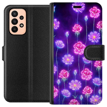 Kompatibelt Lommeboketui til Samsung Galaxy A23 Bloom Reverie Electric Petals