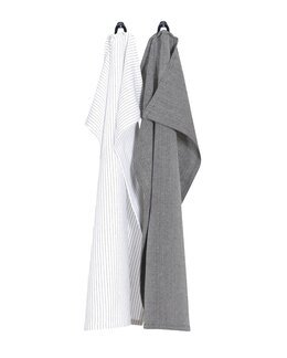 Kjøkkenhåndkle Bianca 2-pk resirkulert Mørk grå