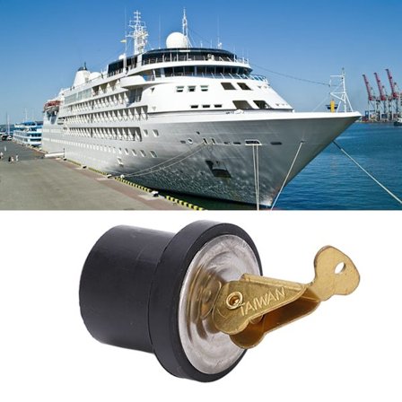 19mm Kompresjonsavløpsplugg Messing Skrue Type Gummiforsegling Båt Yacht Marine Tilbehør Diameter 7/8in