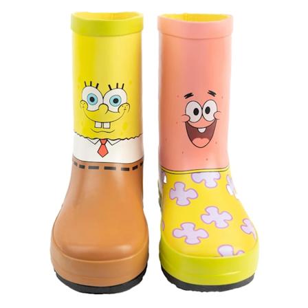 Svampebob Fyrkant Barn/Kids Karaktär Trädgårdsgummiskor 1 Yellow/Pink/Brown 13 UK Child