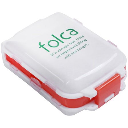 Resväska 8 fack Medicin Tablett Hållare Organizer Dispenser Case Piller Box