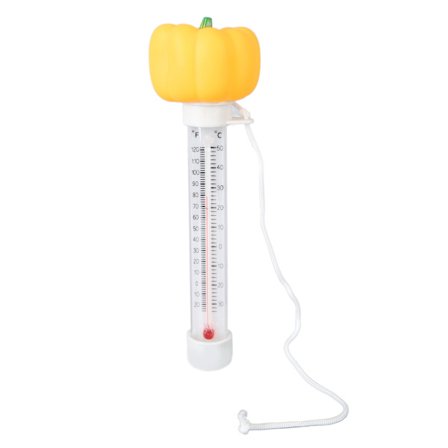 Flydende termometer til swimmingpool, nøjagtig vandtemperaturmåler, gul peberfrugtform
