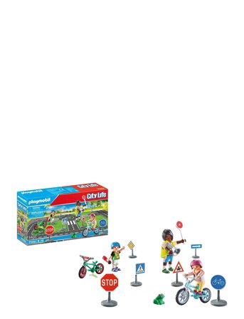 PLAYMOBIL Playmobil City Life Cykeltræning - 71332 - Multi/patterned - ONE SIZE