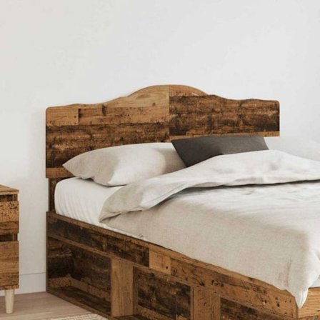 Sovrums möbelset (exklusive säng) Vidaxl Sänggavel Antik Trä 135 cm Ingenjörsträ