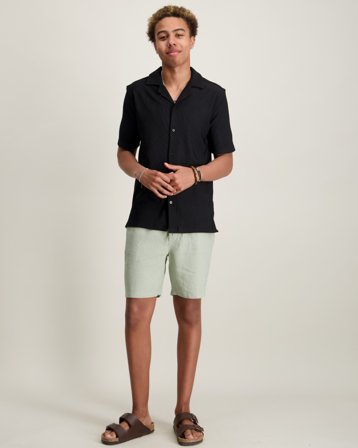 MAGGIORE Linen Blend Shorts Grønn Shorts Gutt - Kids Brand Store