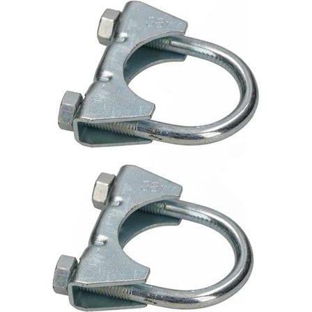 Sæt med 2 udstødningsklemmer - 38 mm - til montering af antenner, rør,