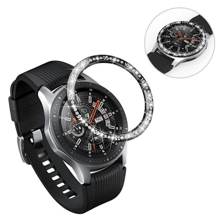 Samsung Galaxy Watch (46mm) med strassram - Svart