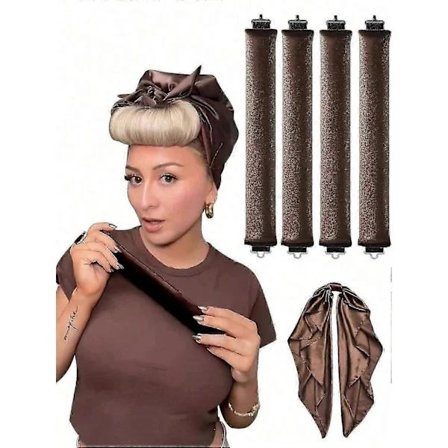 3 st Värmefria Hårrullar - Hårrullar för att locka håret utan värme [ungefär]