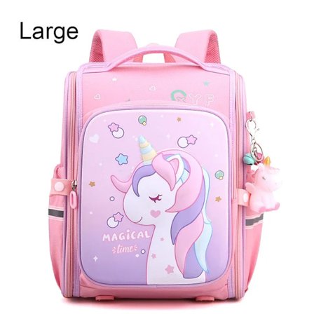 Ny Jenteskolesekk Barnas Rosa Enhjørningtrykk Ryggsekk Barnehage Student Skolesekk Vanntett Skolesekk