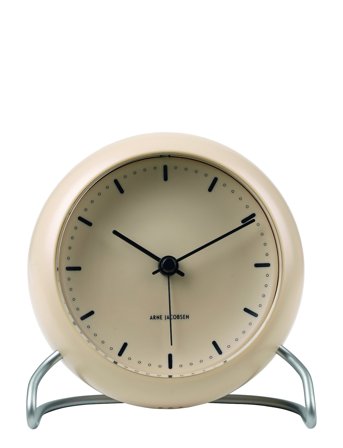 Arne Jacobsen Clocks City Hall Bordur Ø11 Cm - Beige - Ø11CM
