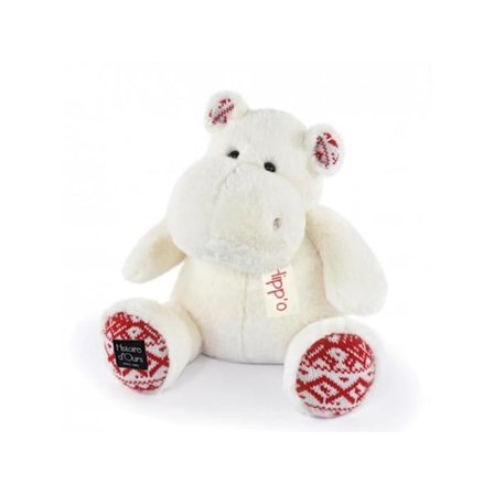Histoire d'Ours Hippo mjukis - julvit - 35/44 cm