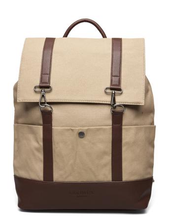 Warner Canvas Backpack Brown Les Deux