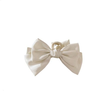 Bowknot Hair Claw Bow Hårklämmor VIT