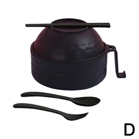 Ramen Bollesett Mikrobølgeovn Ramenkoker Instantnuddelbolle Med Spisepinner DB