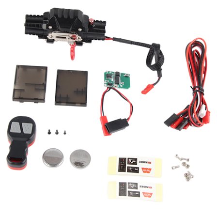 RC Metal Automatisk Dubbelmotor Simulerad Winch Controller Receiver Passar för TRAXXAS CarB Type
