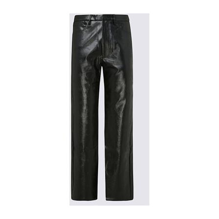 Rotate Birger Christensen Leather Bukser Sort, Dame Læderbukser