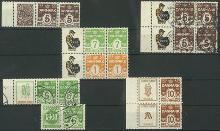 Danmark - Spændende planche med reklamevedhæng