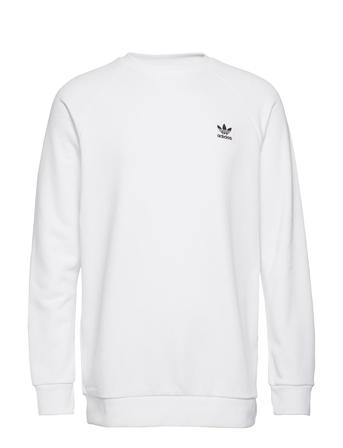 Loungewear Trefoil Essentials Crewneck Sweatshirt White Adidas Originals
