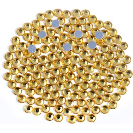 600 stk Topaz Hotfix Strass til Håndværk, SS30, 6.3-6.5mm Topaz Topaz