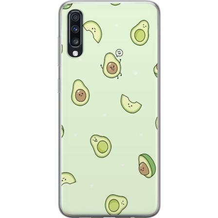 Samsung Galaxy A70 Genomskinligt Skal Glad Avokado