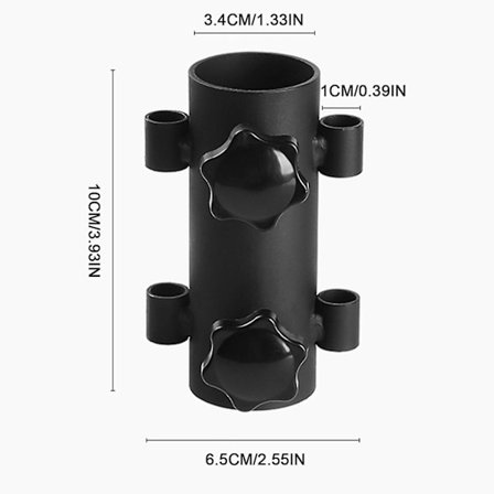 Justerbart solskjerm i stål, fast rør for utendørs camping og fiske