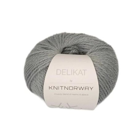 Knit Norway Garn Delikat Light-Grey 512, 50g